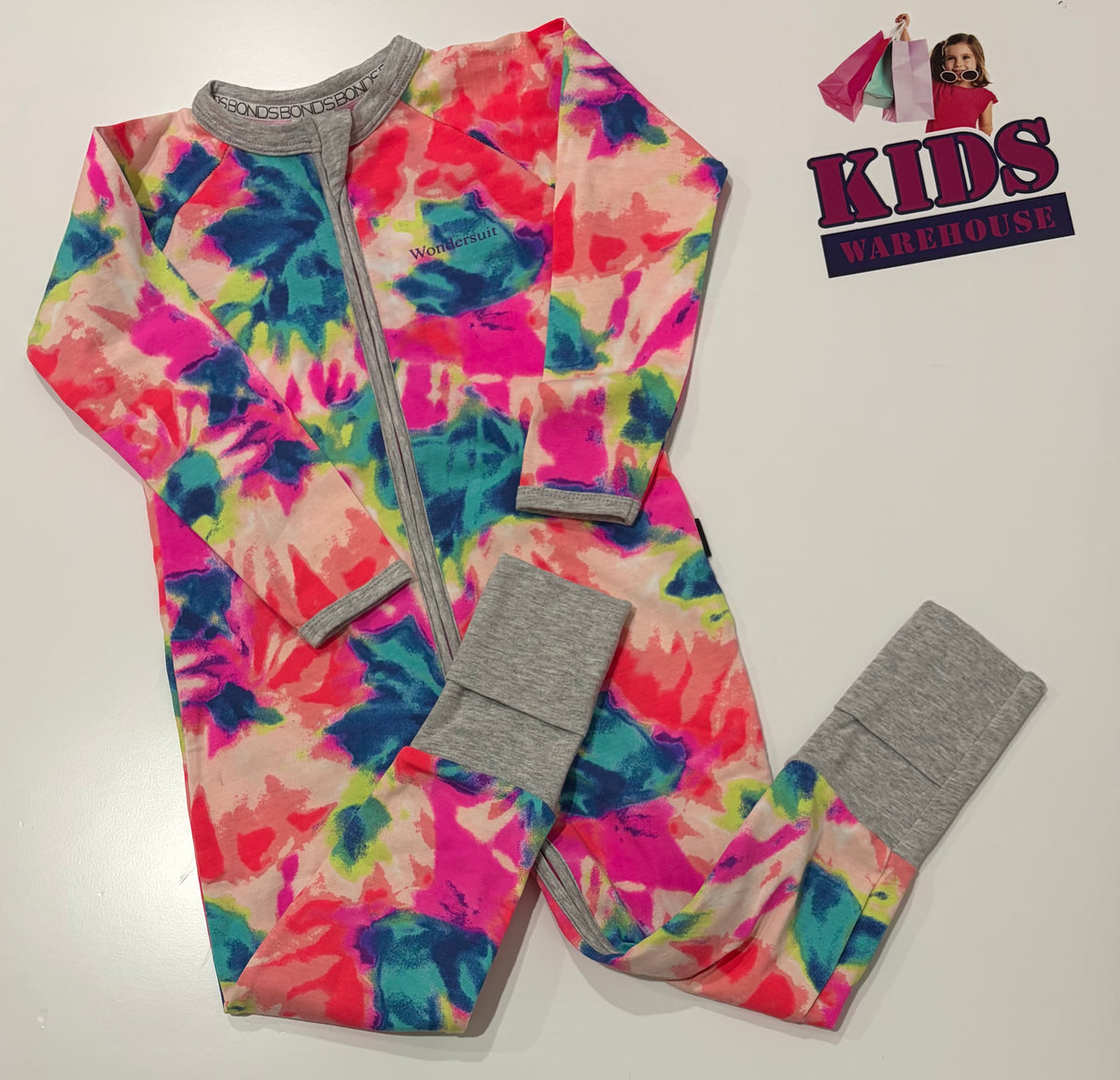 Bonds Tie Dye Print Wondersuit Size 2