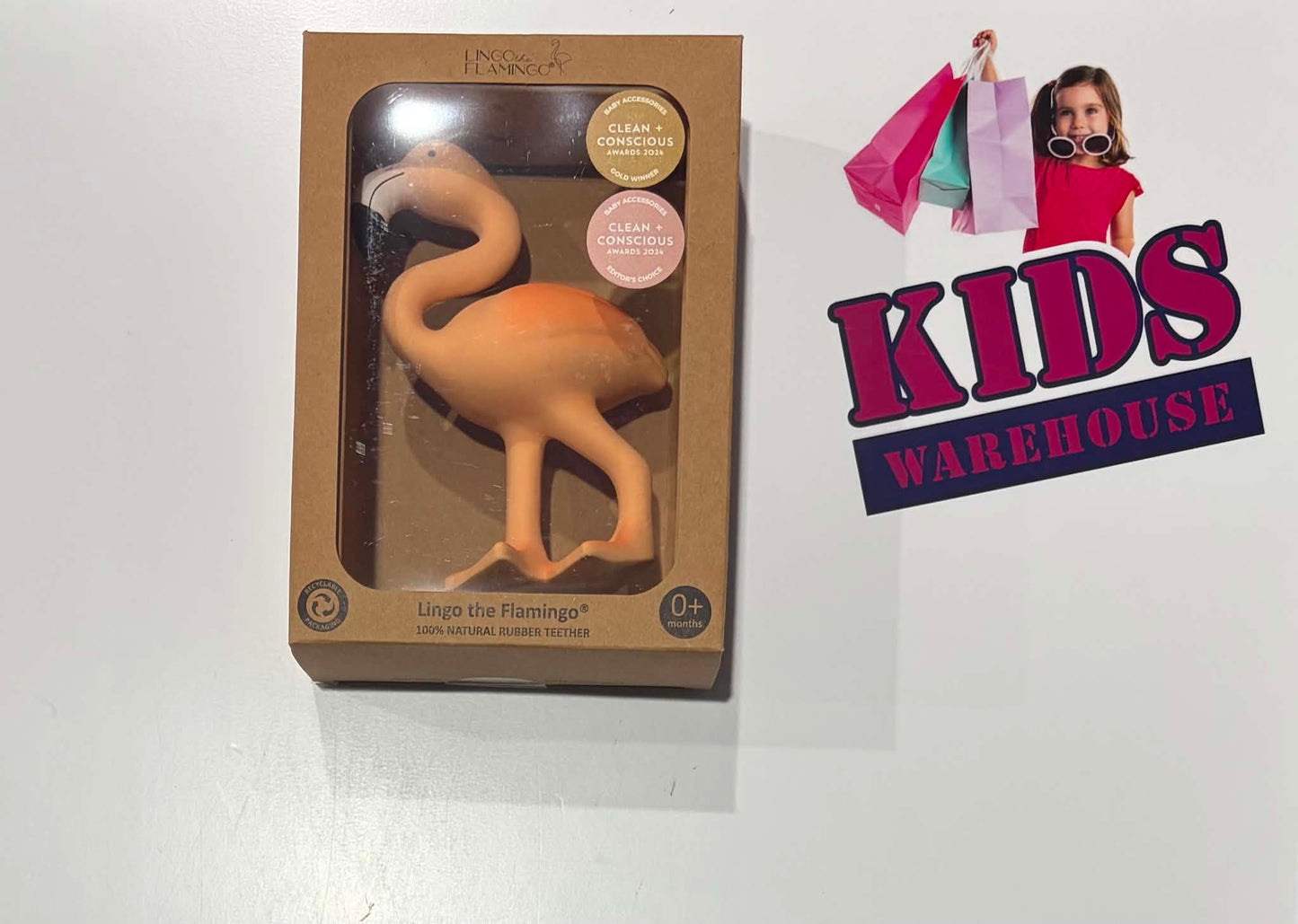 Not Used Lingo The Flamingo Rubber Teether