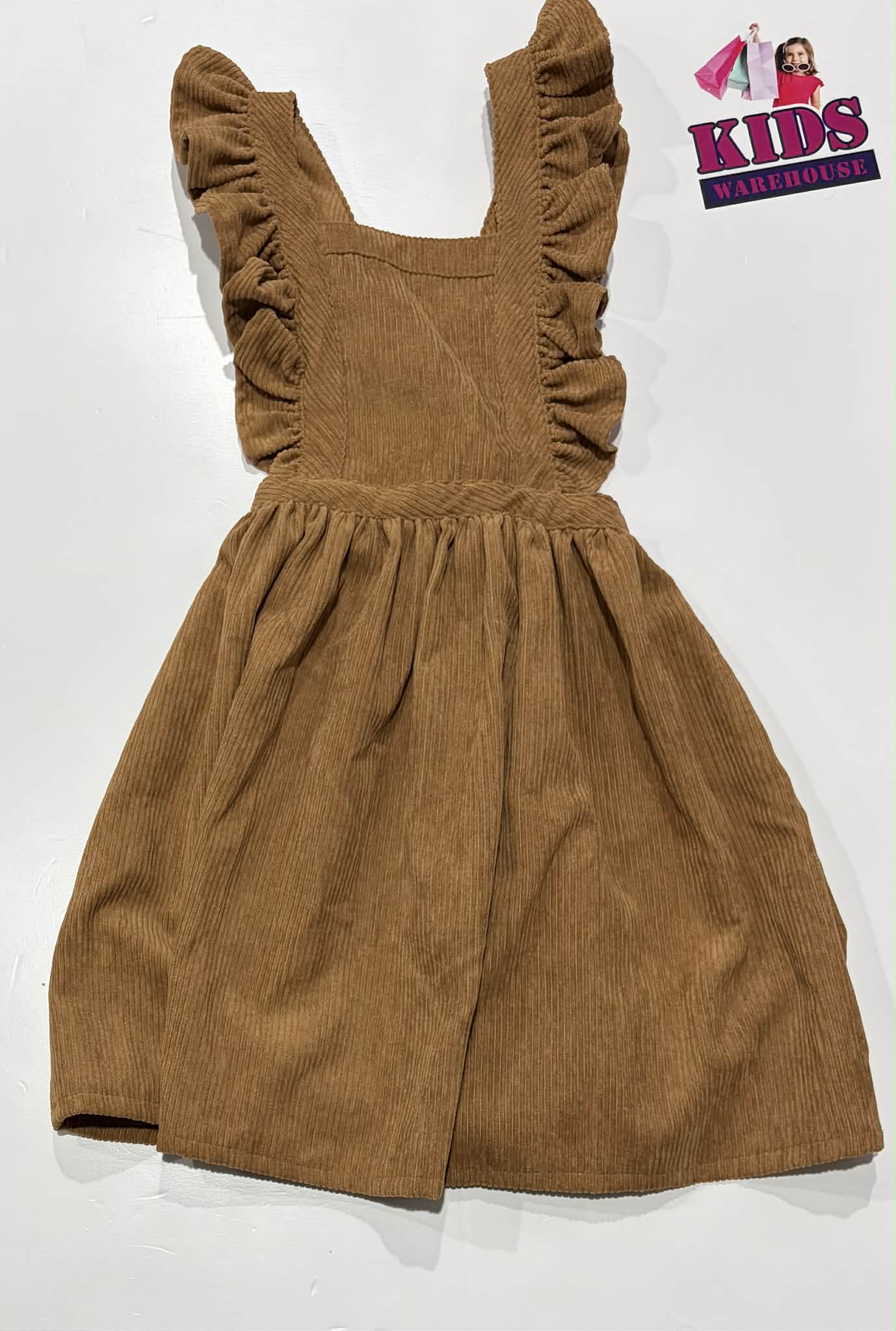 Gem Look Brown Soft Corduroy Dress Size 6