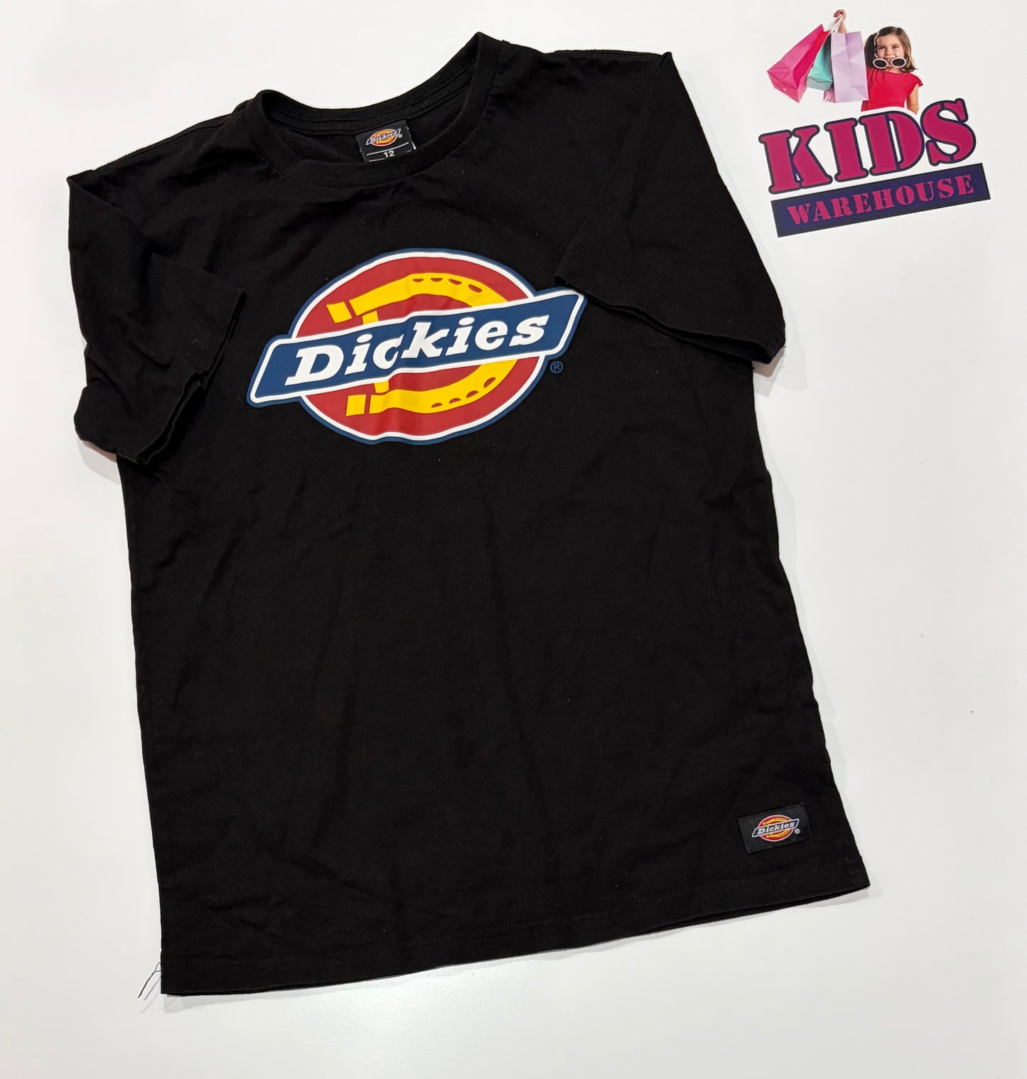 Dickies Black, Logo Print Top Size 12