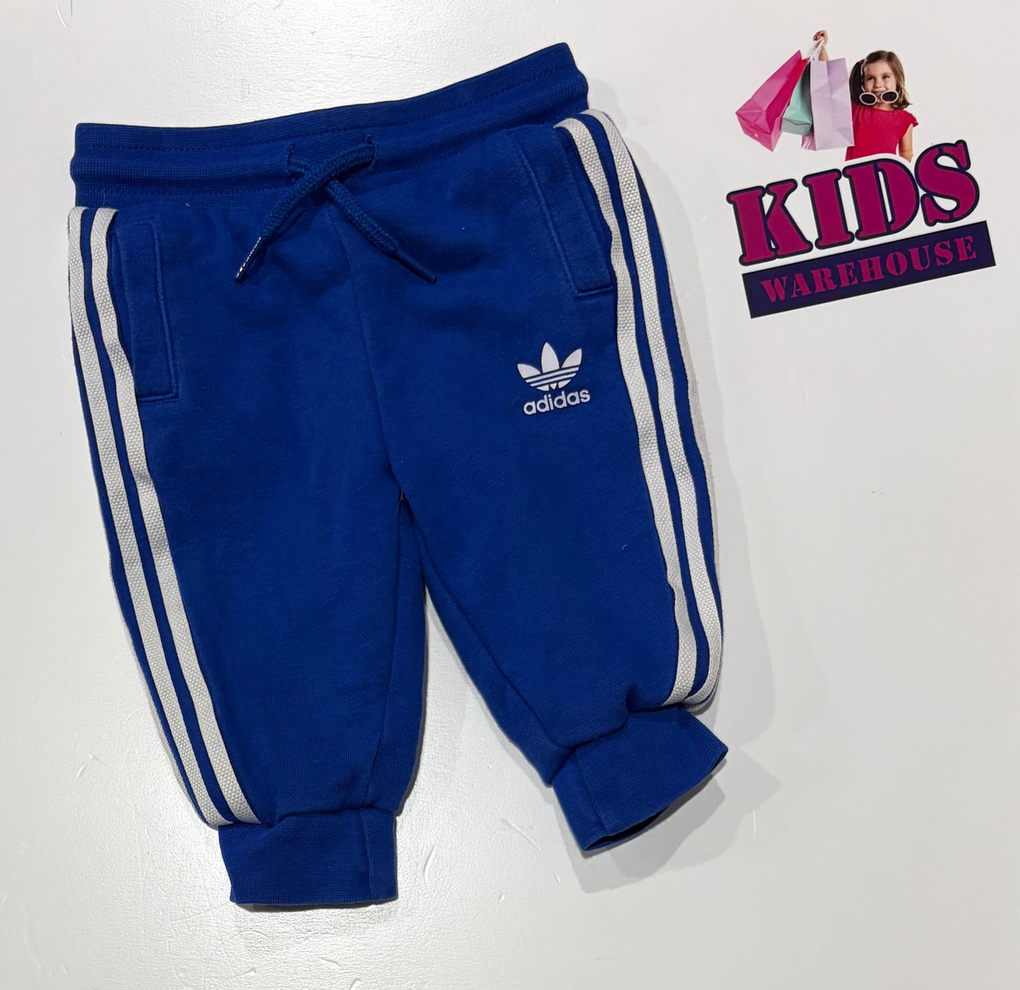 Adidas Blue, White Stripe Pants Size 00