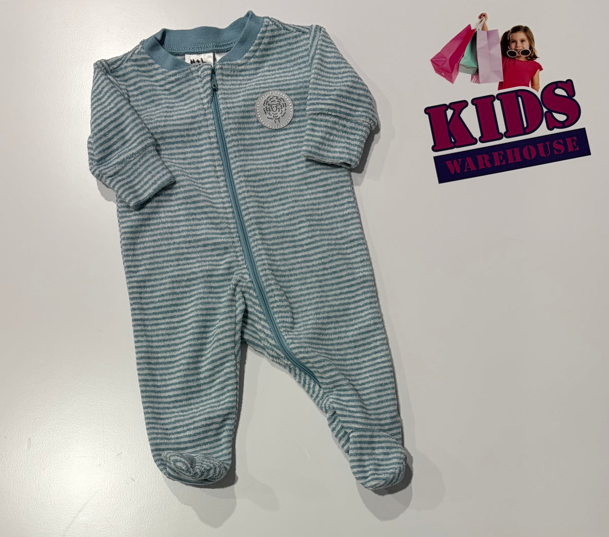 Blue, White Stripe Jumpsuit Size 00000