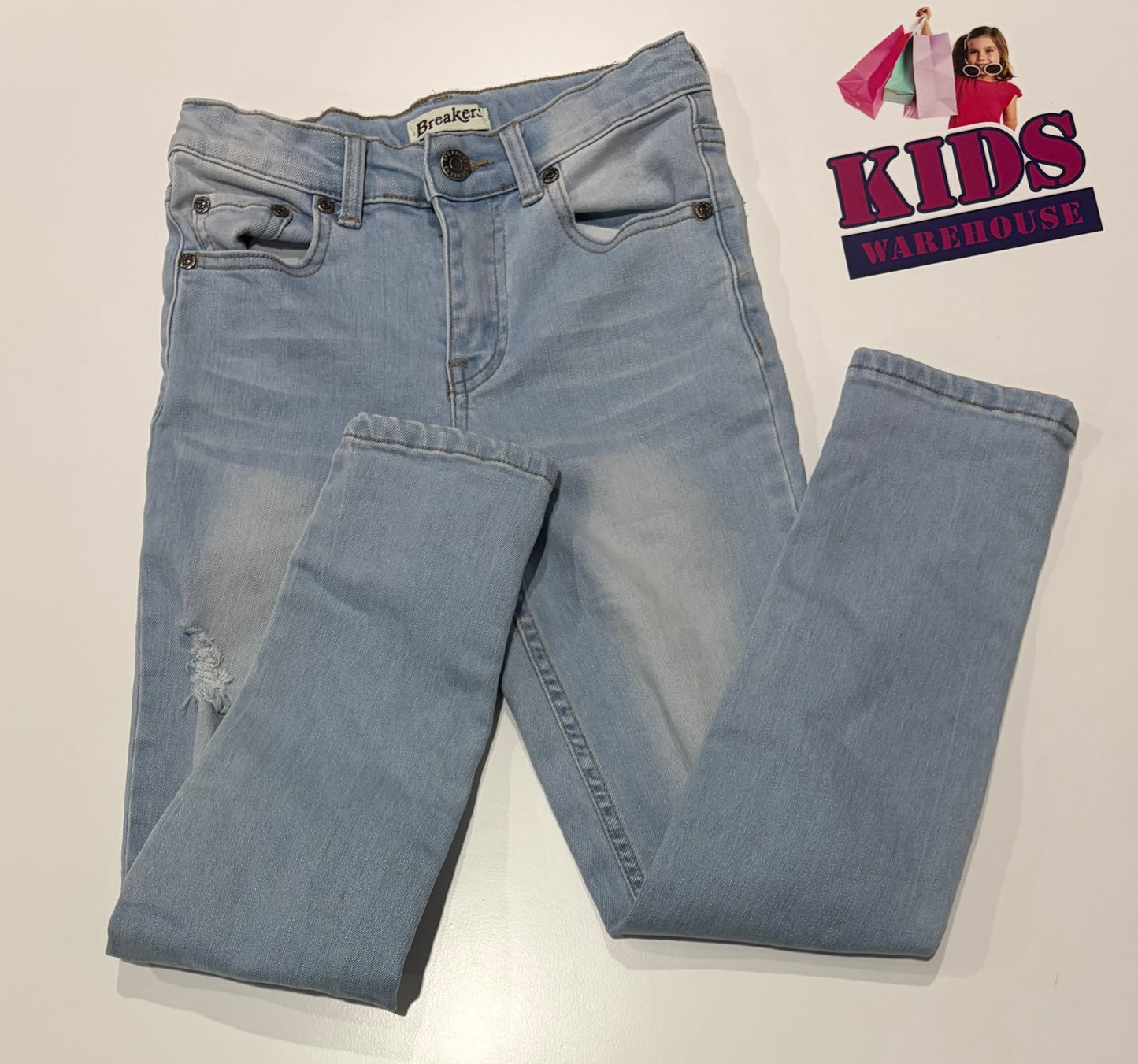 Breakers Light Blue Denim Pants Size 8
