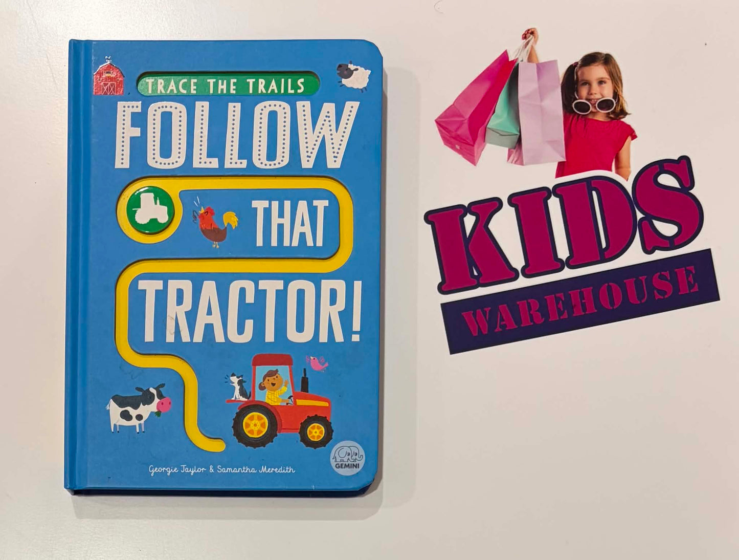 Trace The Trails Follow That Tractor (Boardbook) - Georgie Jaylor, Samantha Meredith