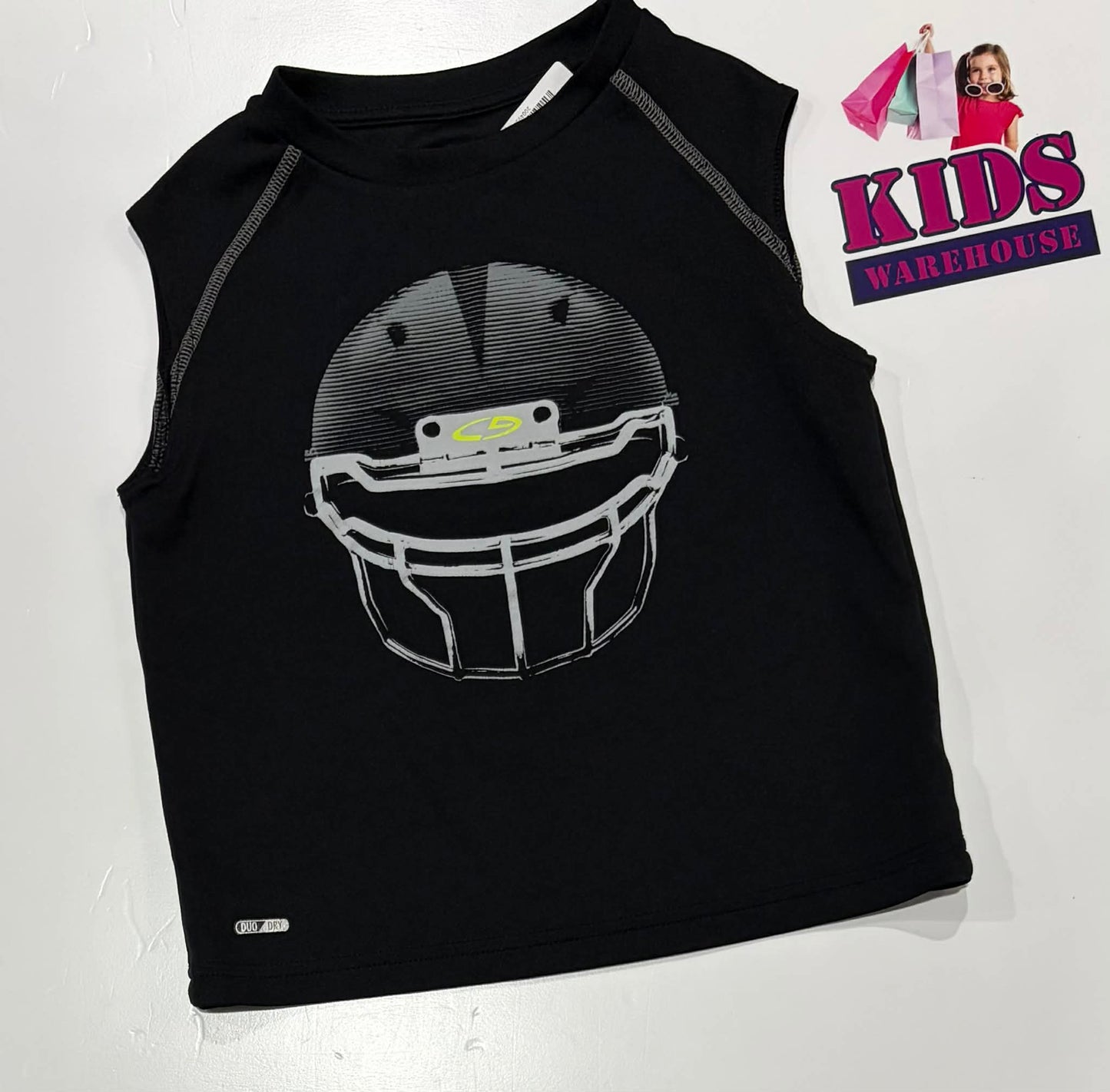 Champion Black Top With Helmet Print Size 4-5