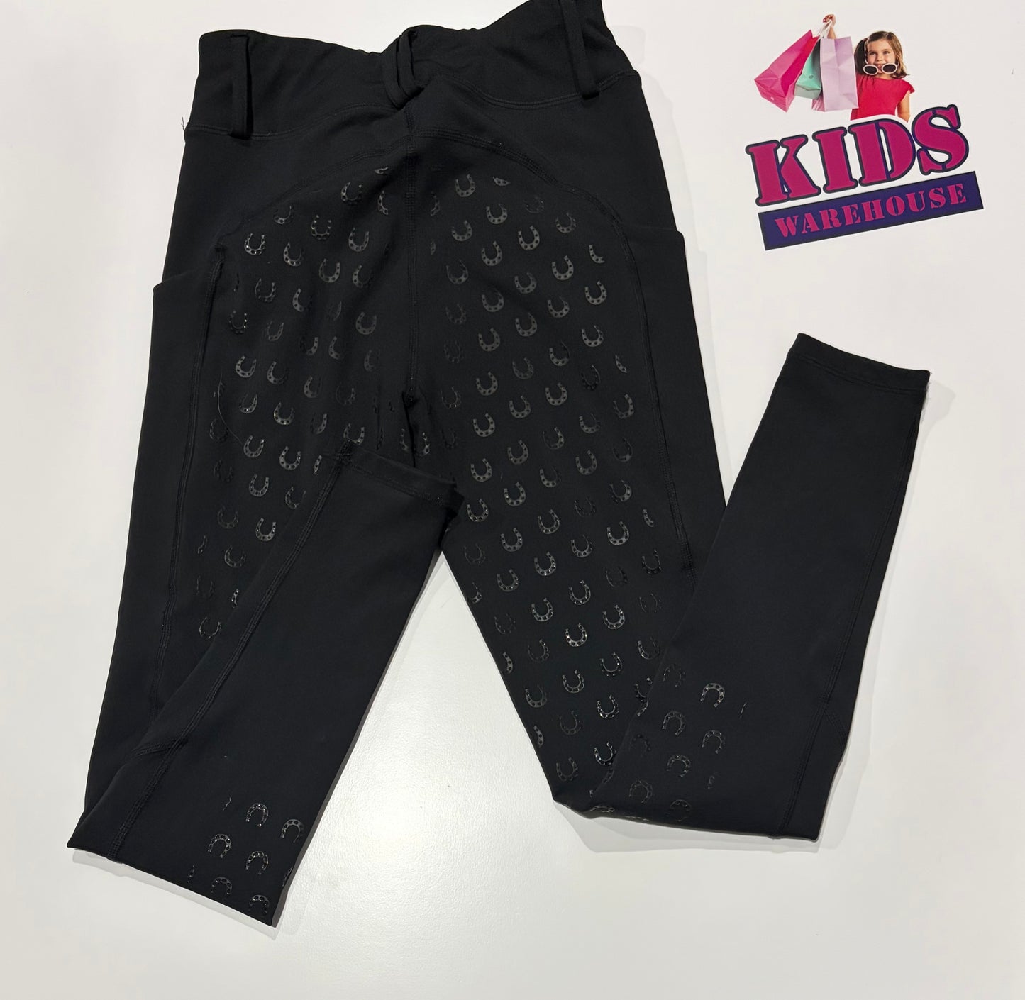 Black, Horseshoe Print Pants Size 11