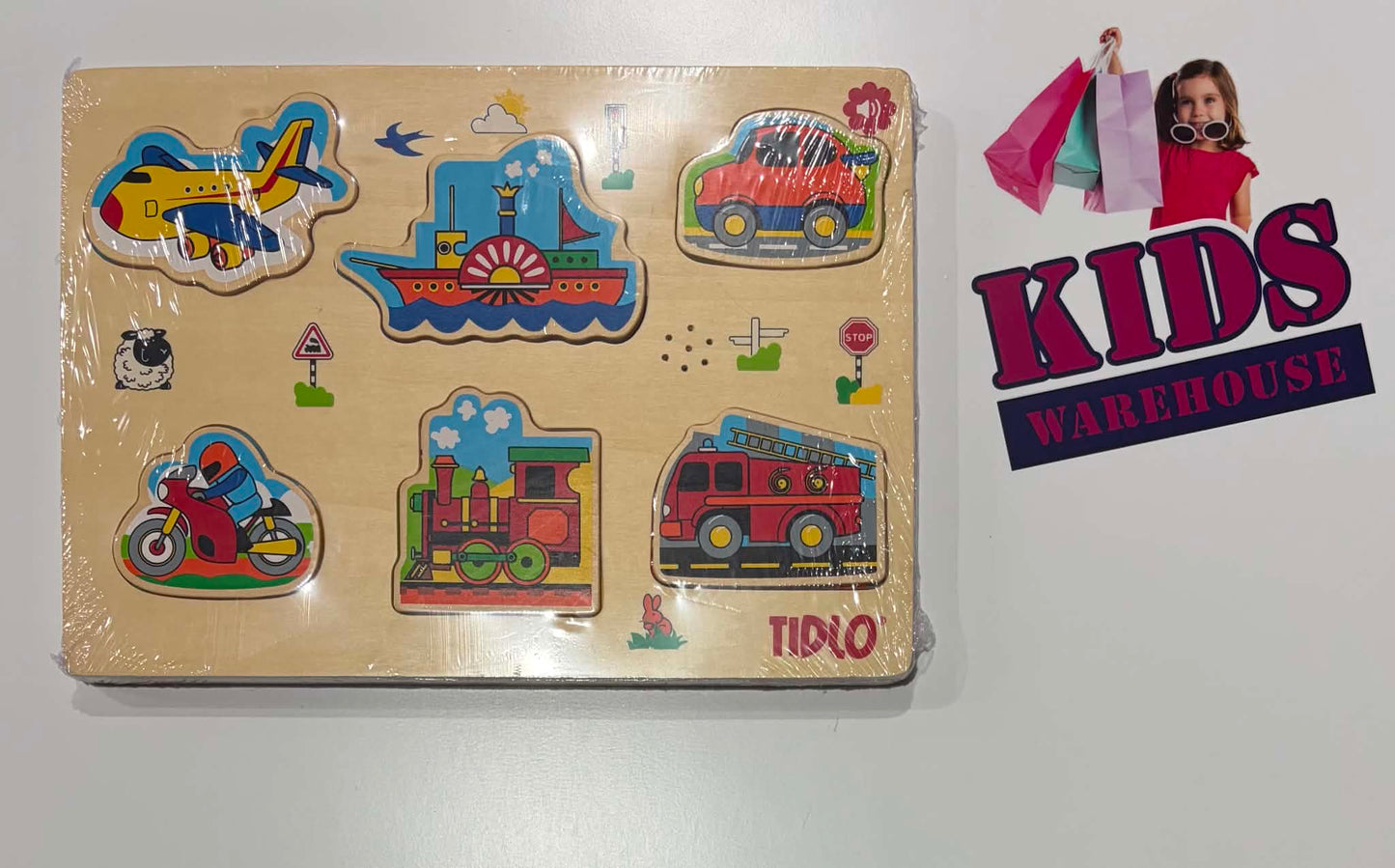 Tidlo Vehicle Puzzle With Sound