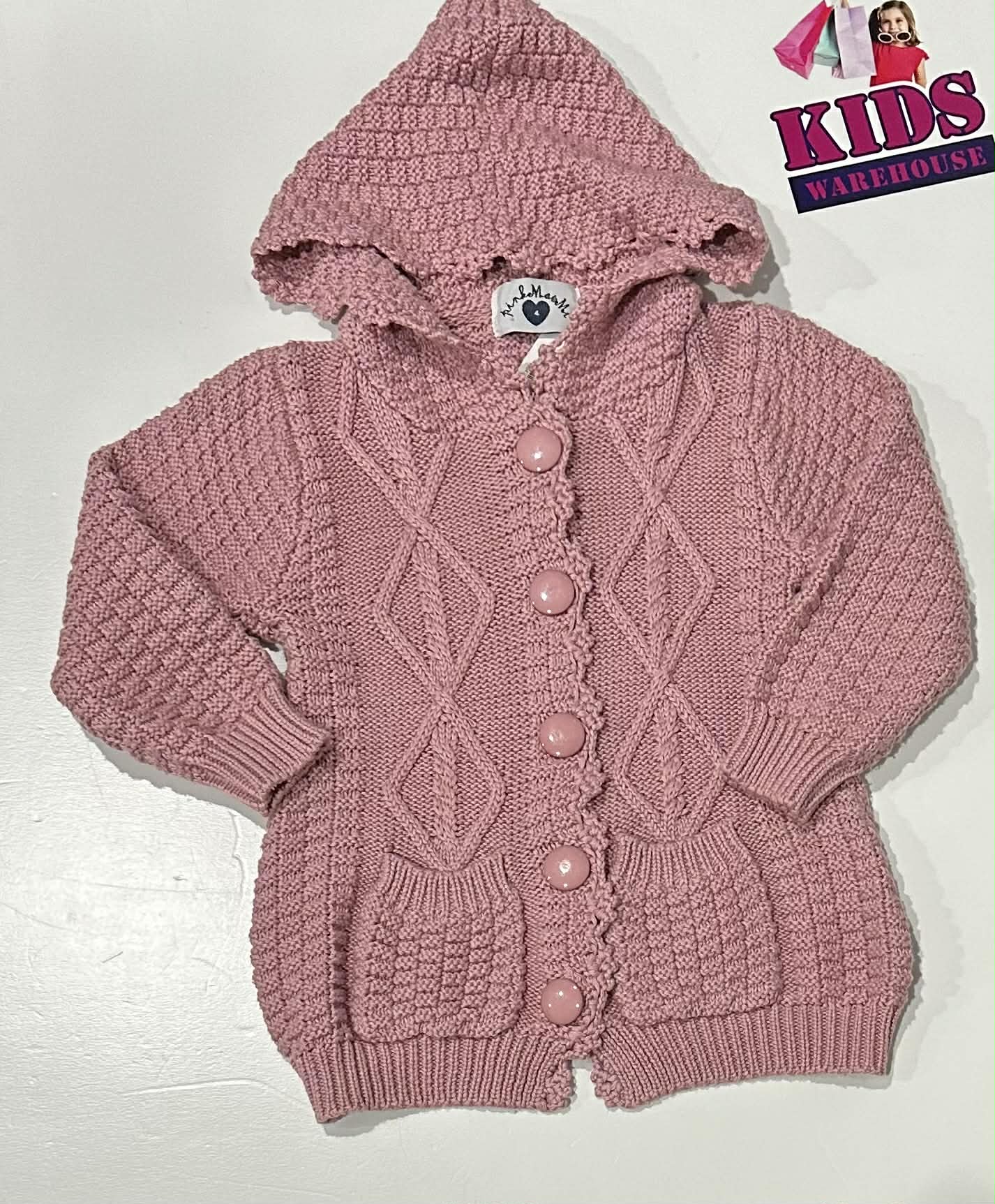 Pink Maami Pink Knit Hoodie Size 4