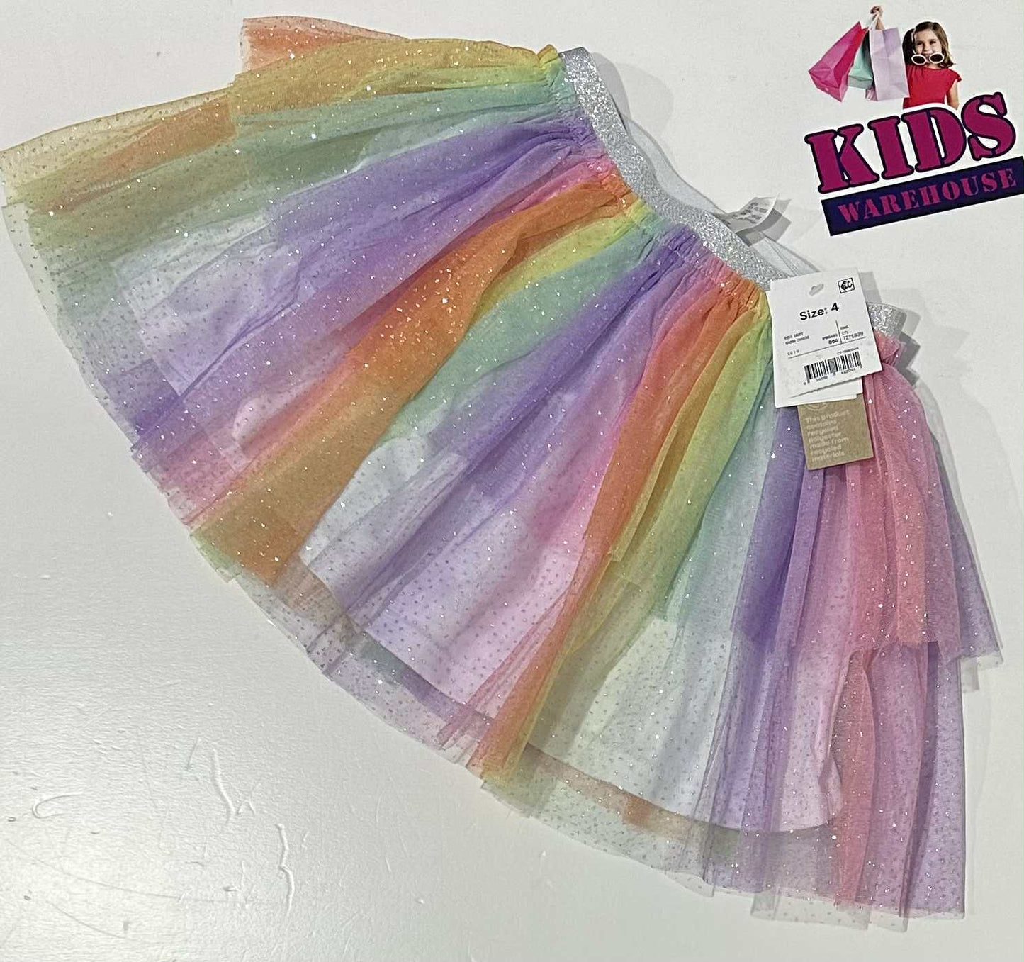 New Anko Rainbow Skirt Size 4