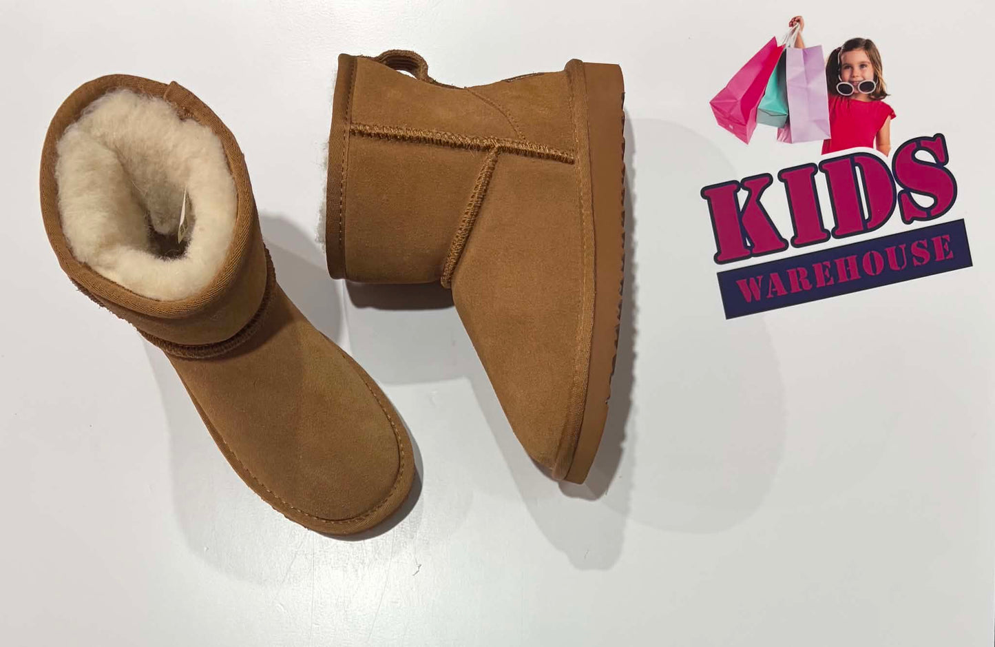 UGG Brown Slippers Size 11 (Older Child)