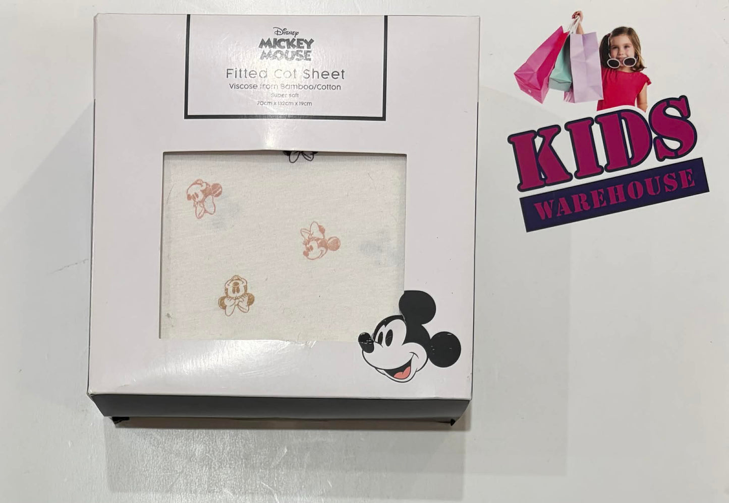 Not Used Disney Mickey Mouse Fitted Cot Sheet