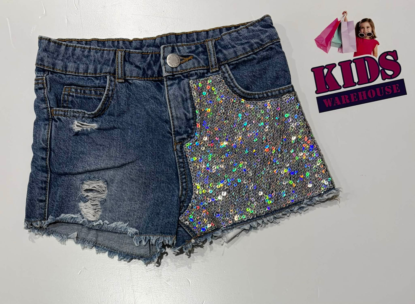 The 1964 Denim Company Blue Jean Shorts Size 7