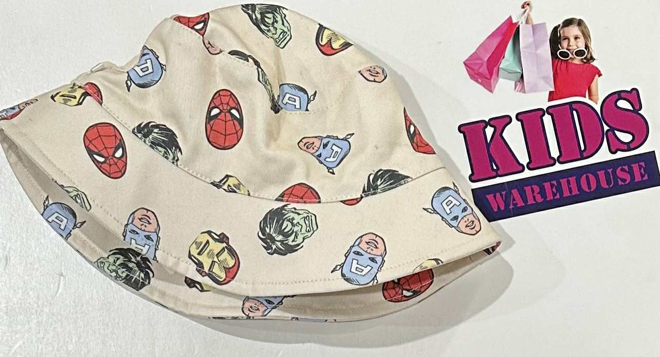 Marvel Off White, Marvel Character Print Bucket Hat (Baby/Toddler)