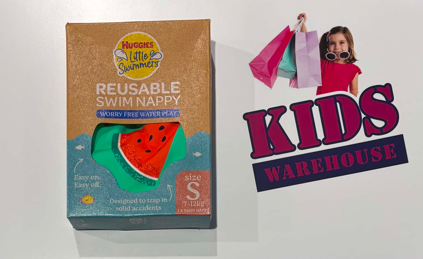 Huggies Little Swimmers Reusable Swim Nappy Watermelon Print Size Small