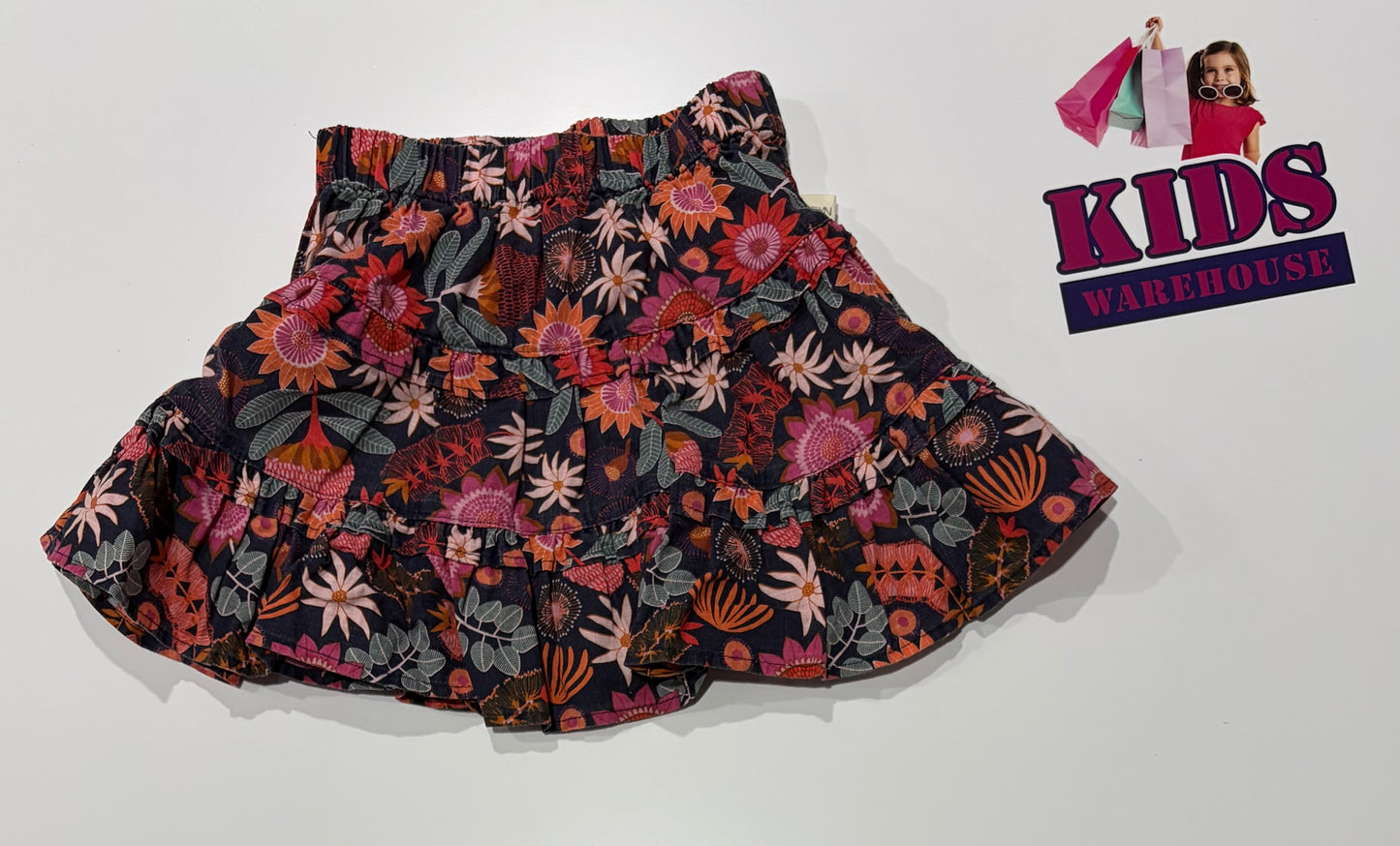 Jocelyn Proust Designs Black, Floral Print Skirt Size 3