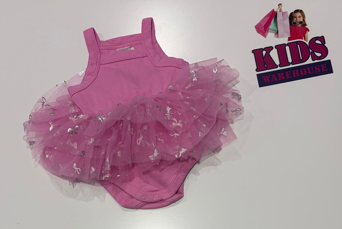 Bonds Pink, Skirted Bodysuit Size 00