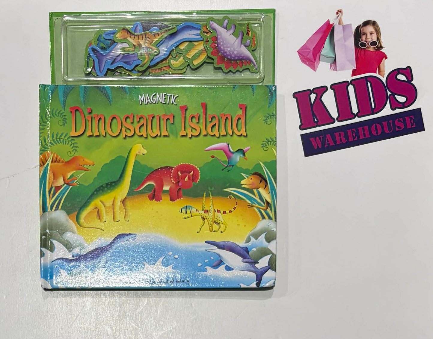 Magnetic Dinosaur Island (Boardbook) - Claudine Gévry