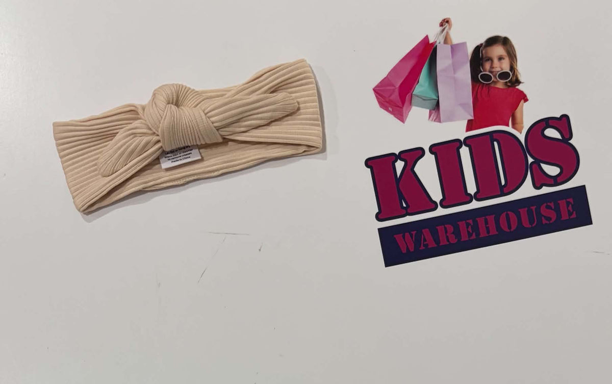 Bowy Made Pink Beige Baby Headband
