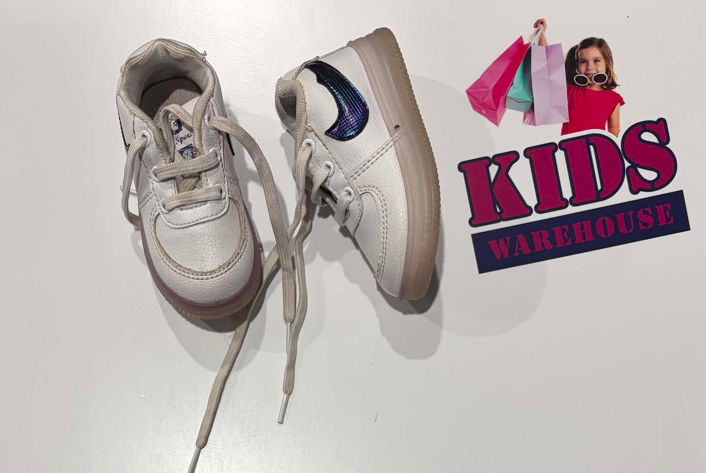 Nike White, Rainbow Runners Size 6 (Child)