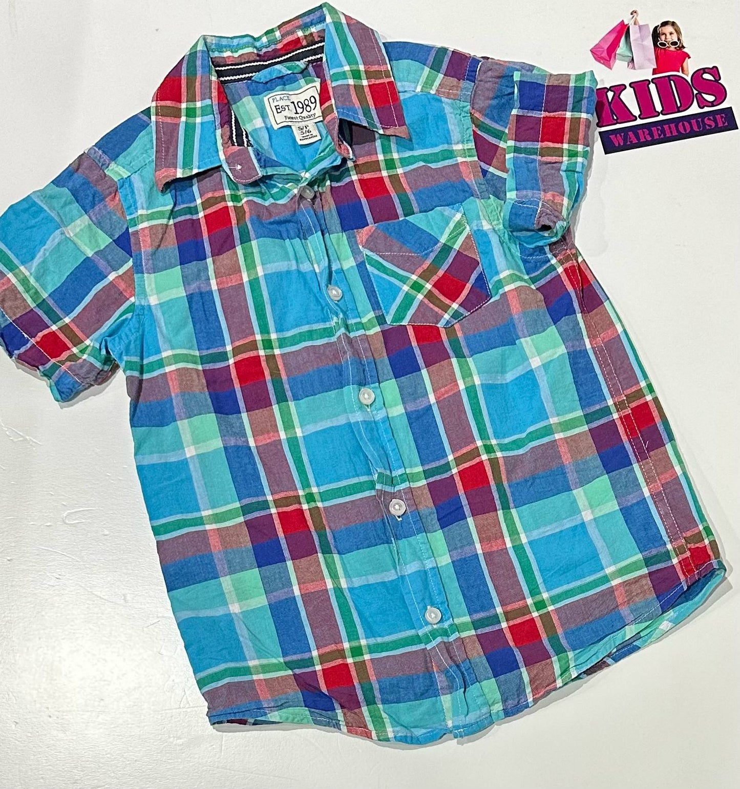 Place Est. 1989 White & Red Top Size 5