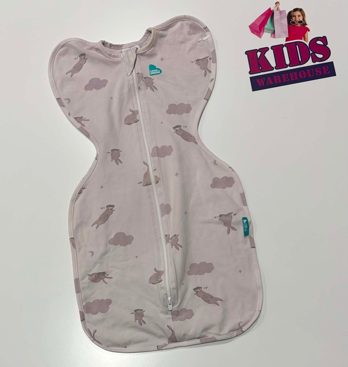 Love To Dream Purple, Bunny Print Size Small TOG 1