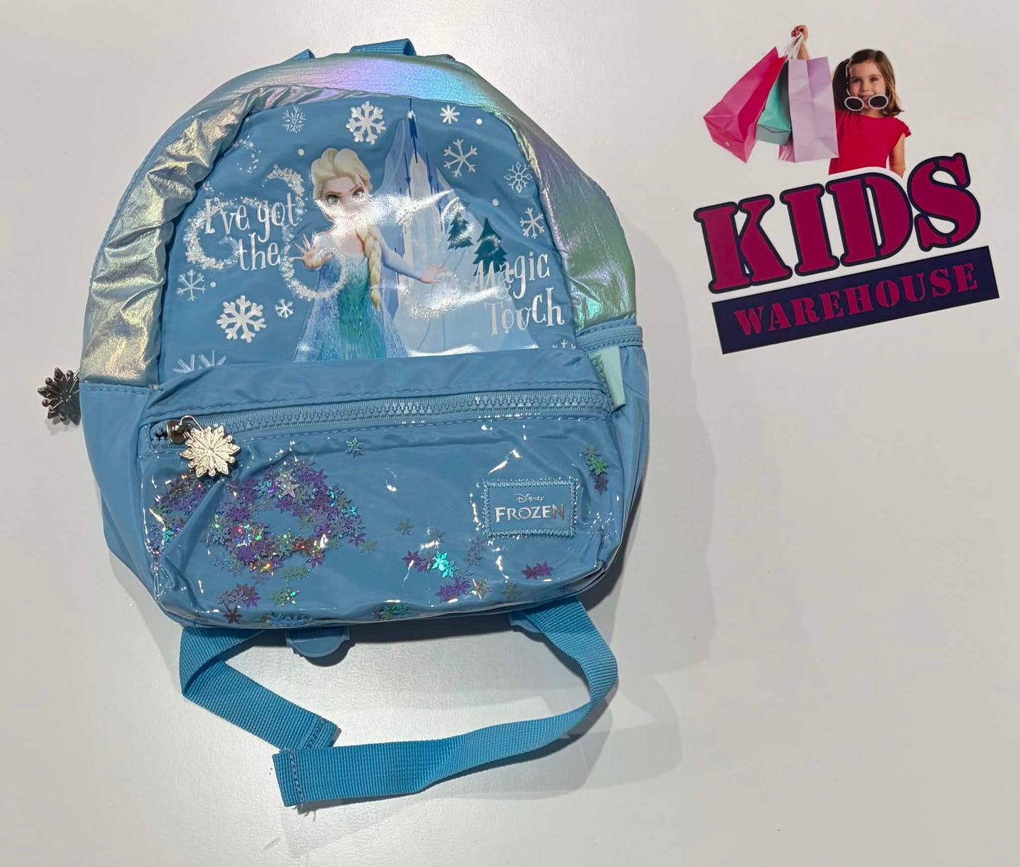 Disney Frozen Elsa Blue, Glittery Backpack