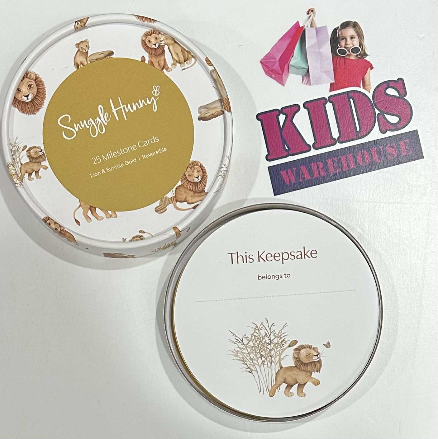 NEW Snuggle Hunny 25 Lion Print Milestone Cards (Complete)