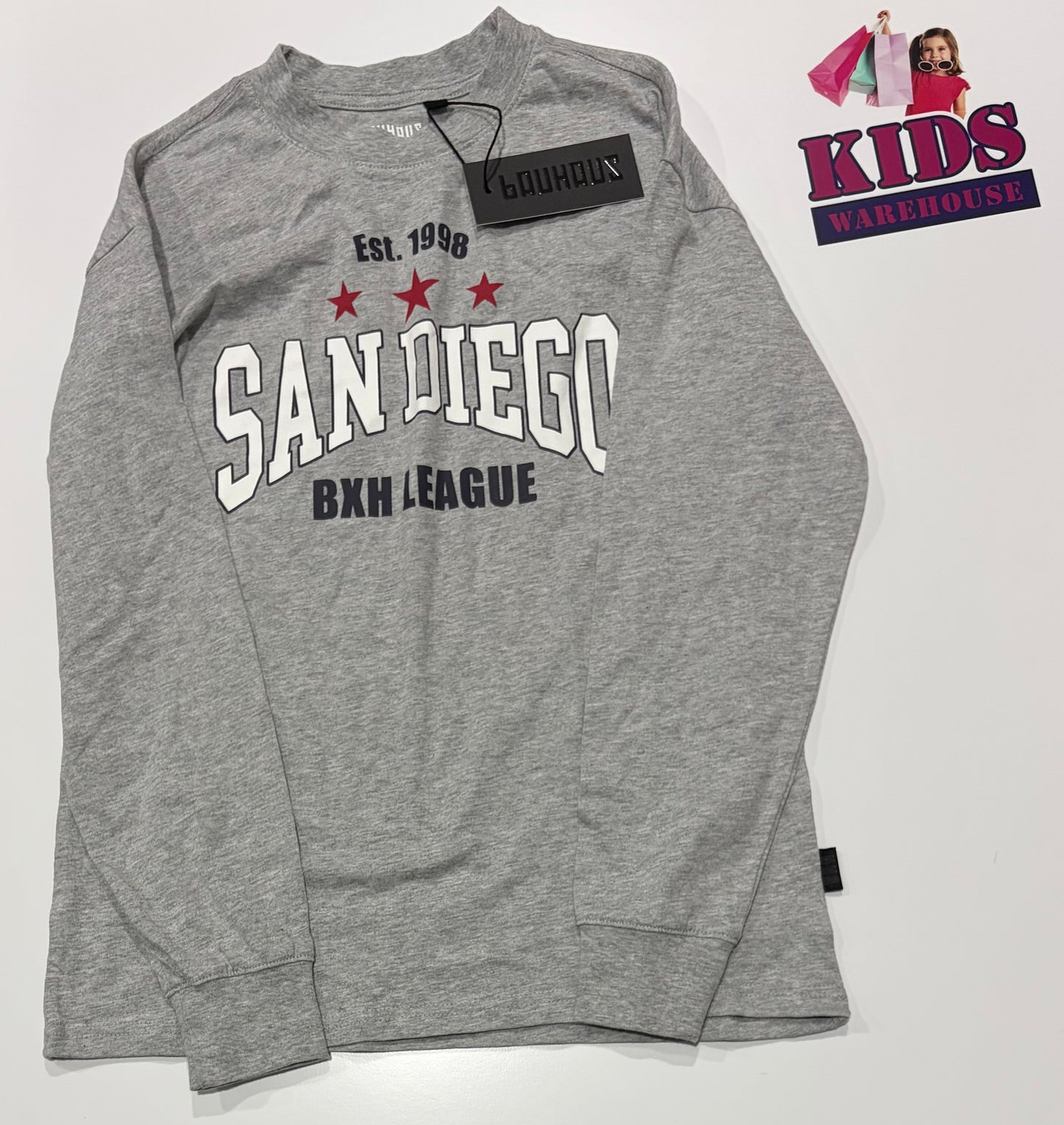 Not Used Bauhaus Grey, San Diego Long Sleeve Top Size 12