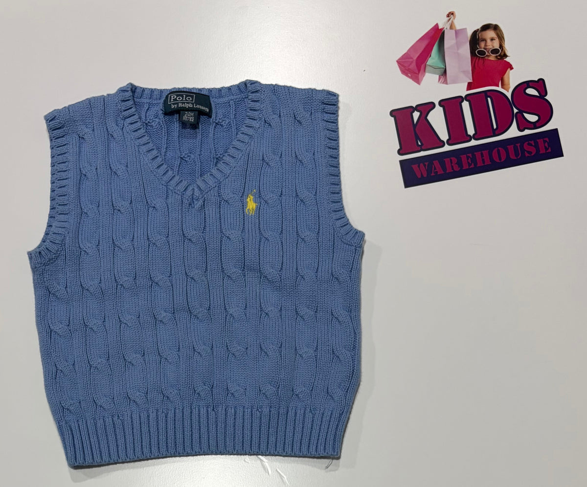 Ralph Lauren Polo Blue Knit Sweater Size 2