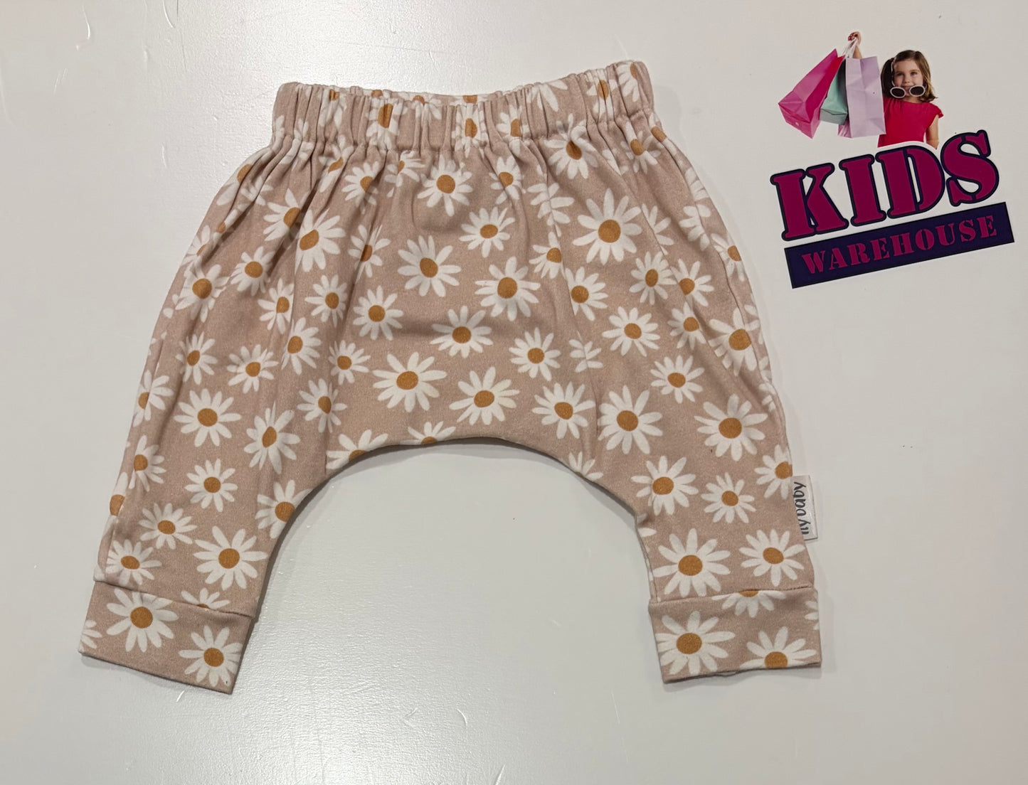 Tan, Daisy Print Pants Size 00