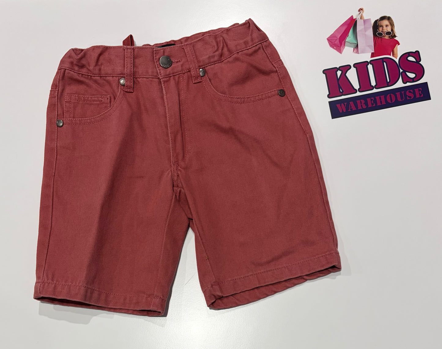 Urban Maroon Denim Shorts Size 6