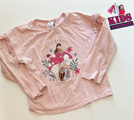 Target Pink “Living the Fairytale” 3D Top Size 5