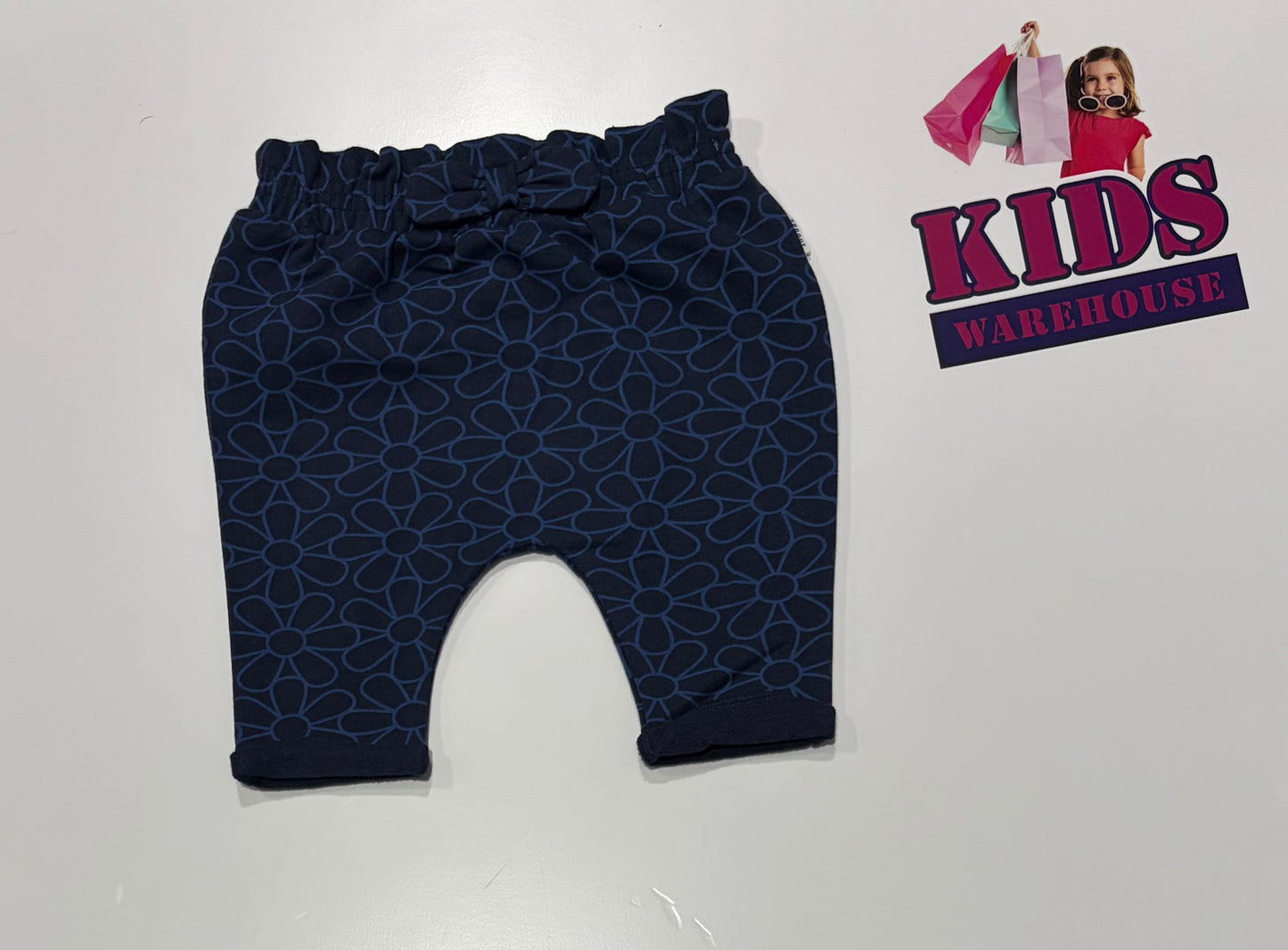 Sprout Navy, Blue Floral Print Pants Size 000