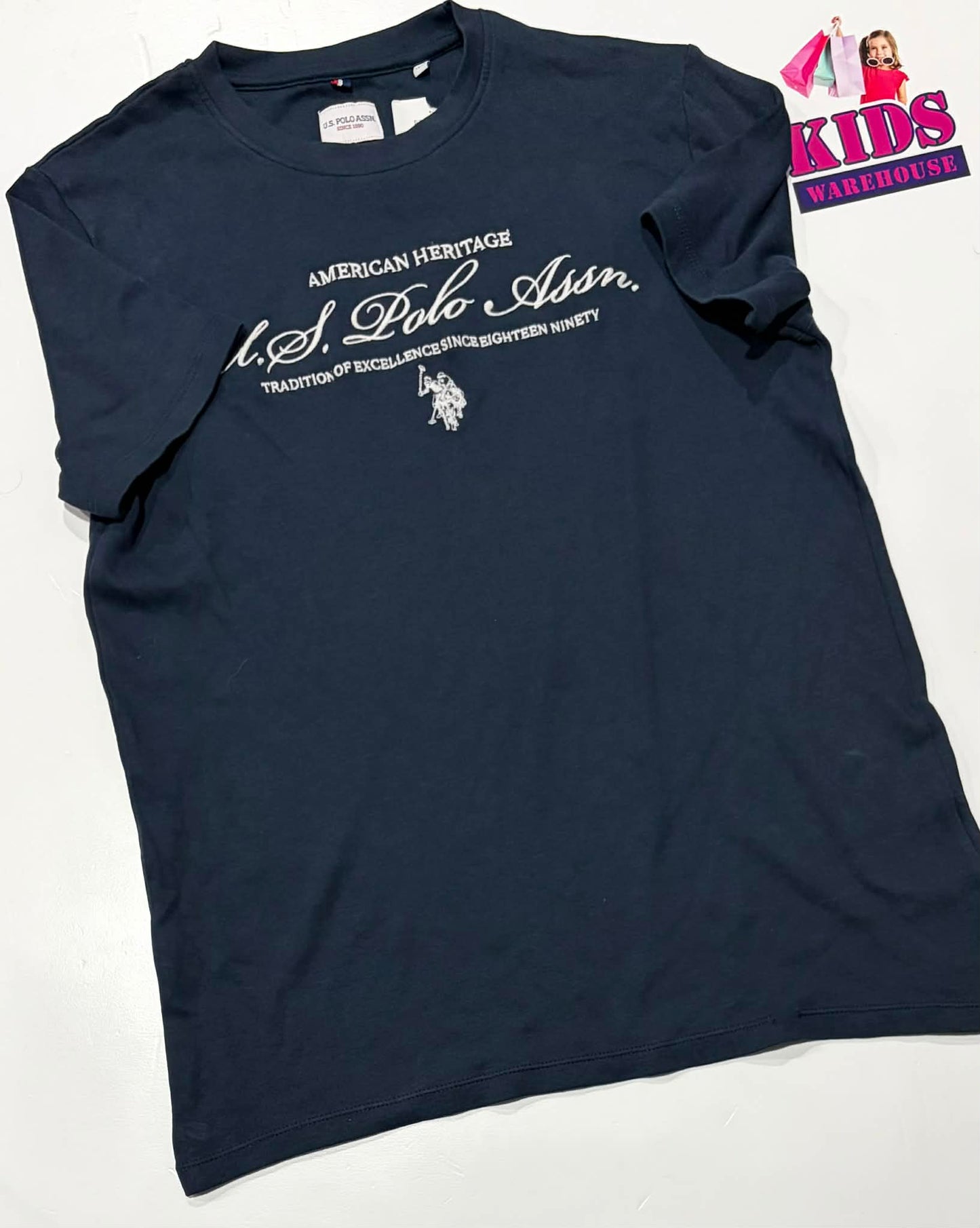 U.S. Polo Assn Dark Blue Top Size 14-15