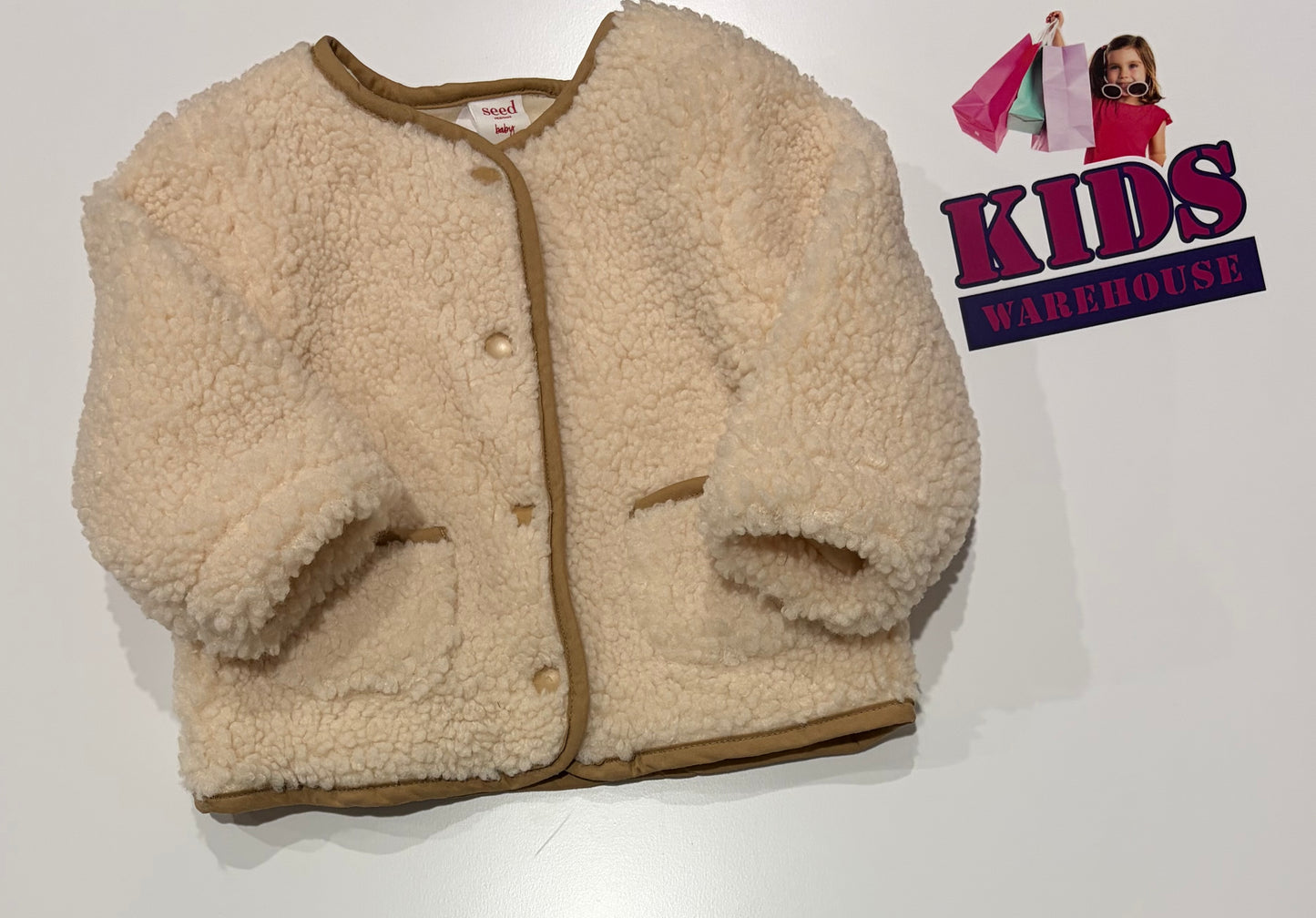 Seed Heritage Cream, Fleece Sweater Size 1