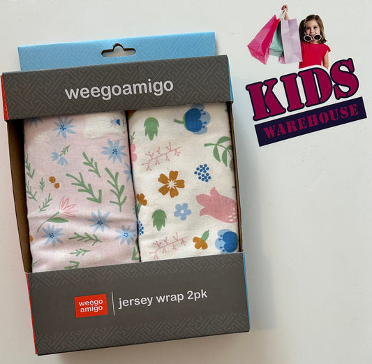 New Weego Amigo Jersey Wrap 2 Pack Floral Print