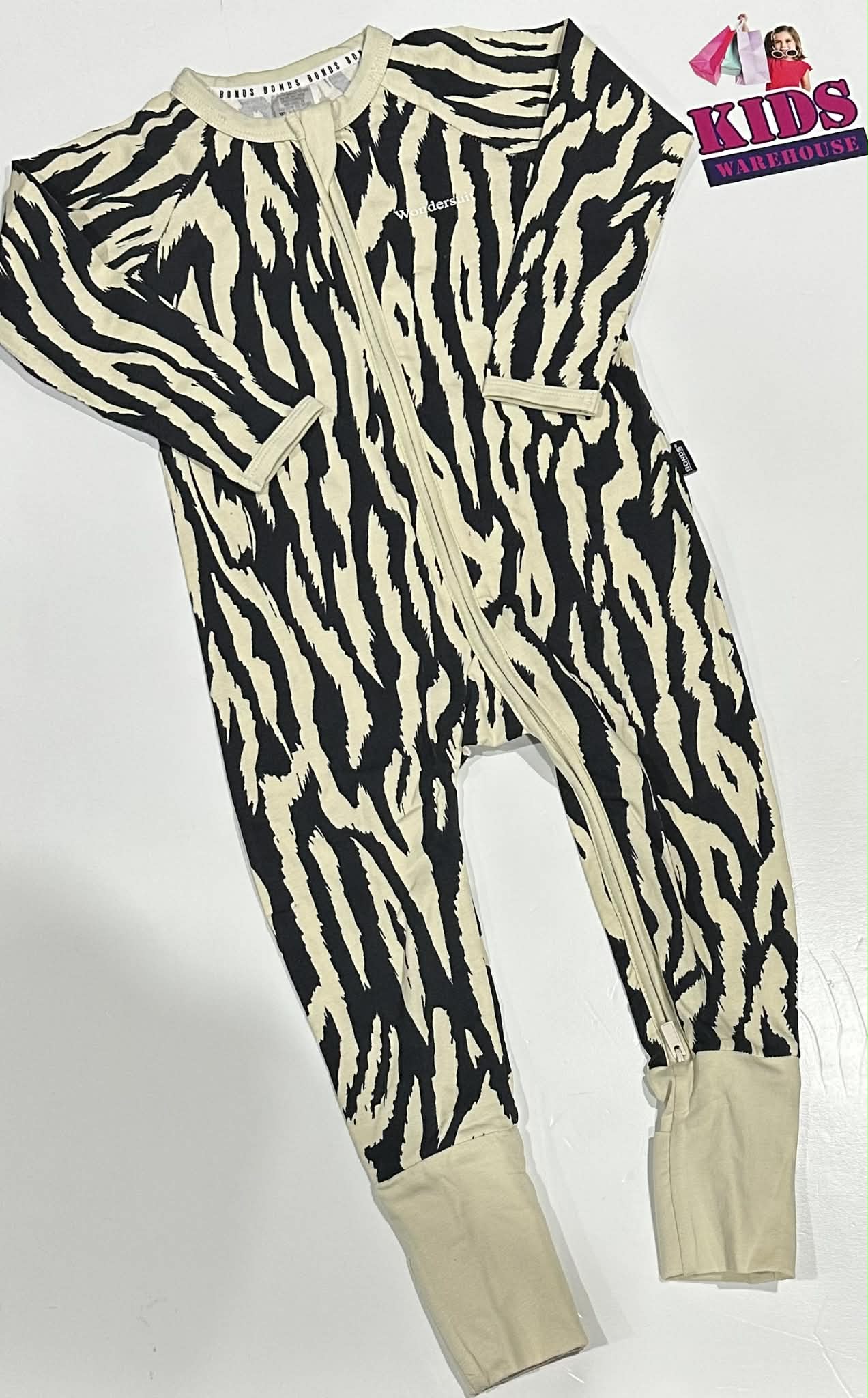 Bonds White & Black Jumpsuit Size 2