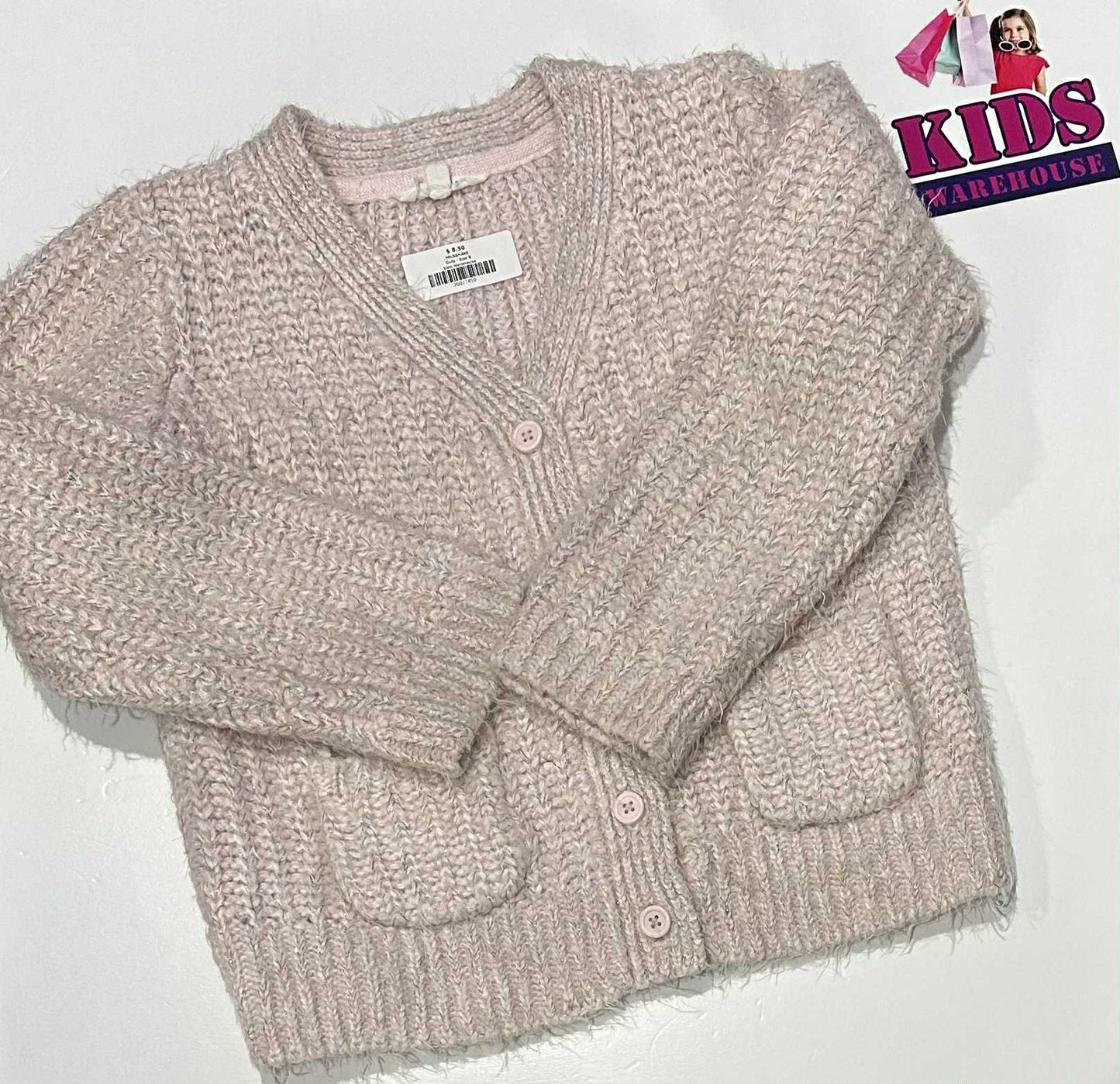 Milkshake Pink Sparkly Knit Jumper Size 8