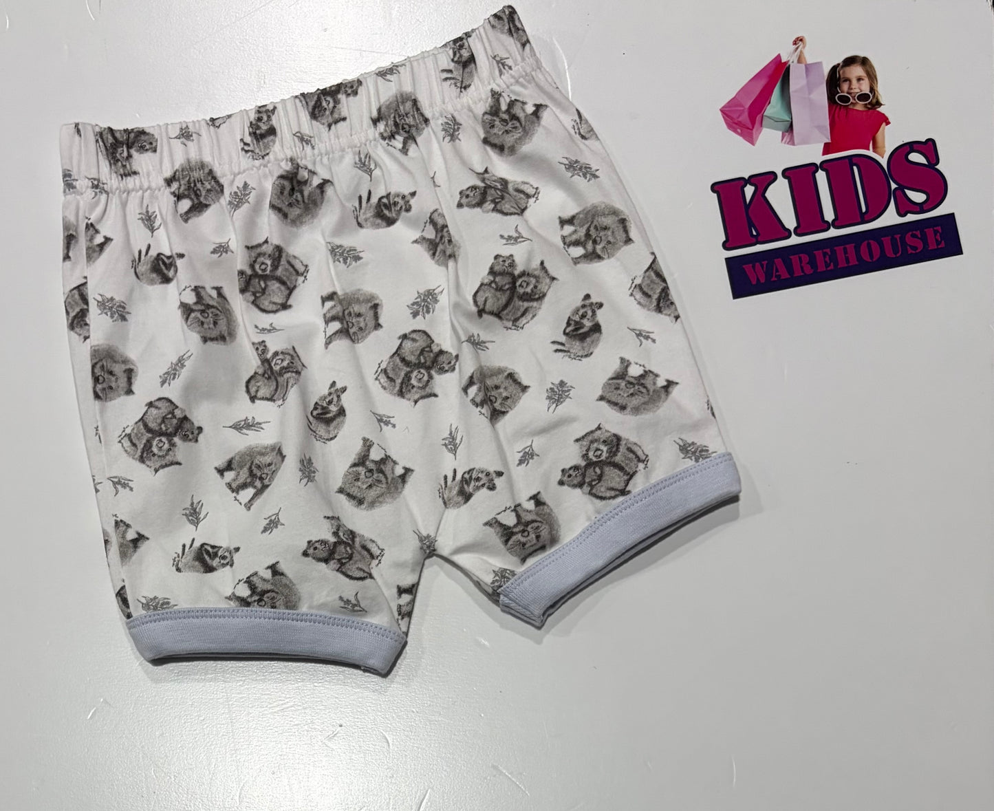 Light Blue, Mummy's Sleepy Wombat Print 2 Piece Pyjama Set Size 2