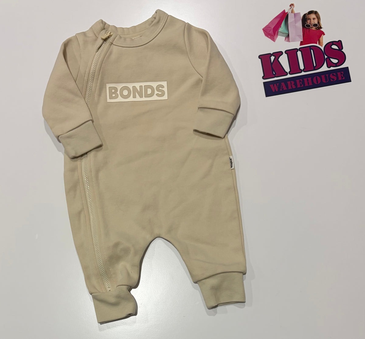 Bonds Cream Jumpsuit Size 000