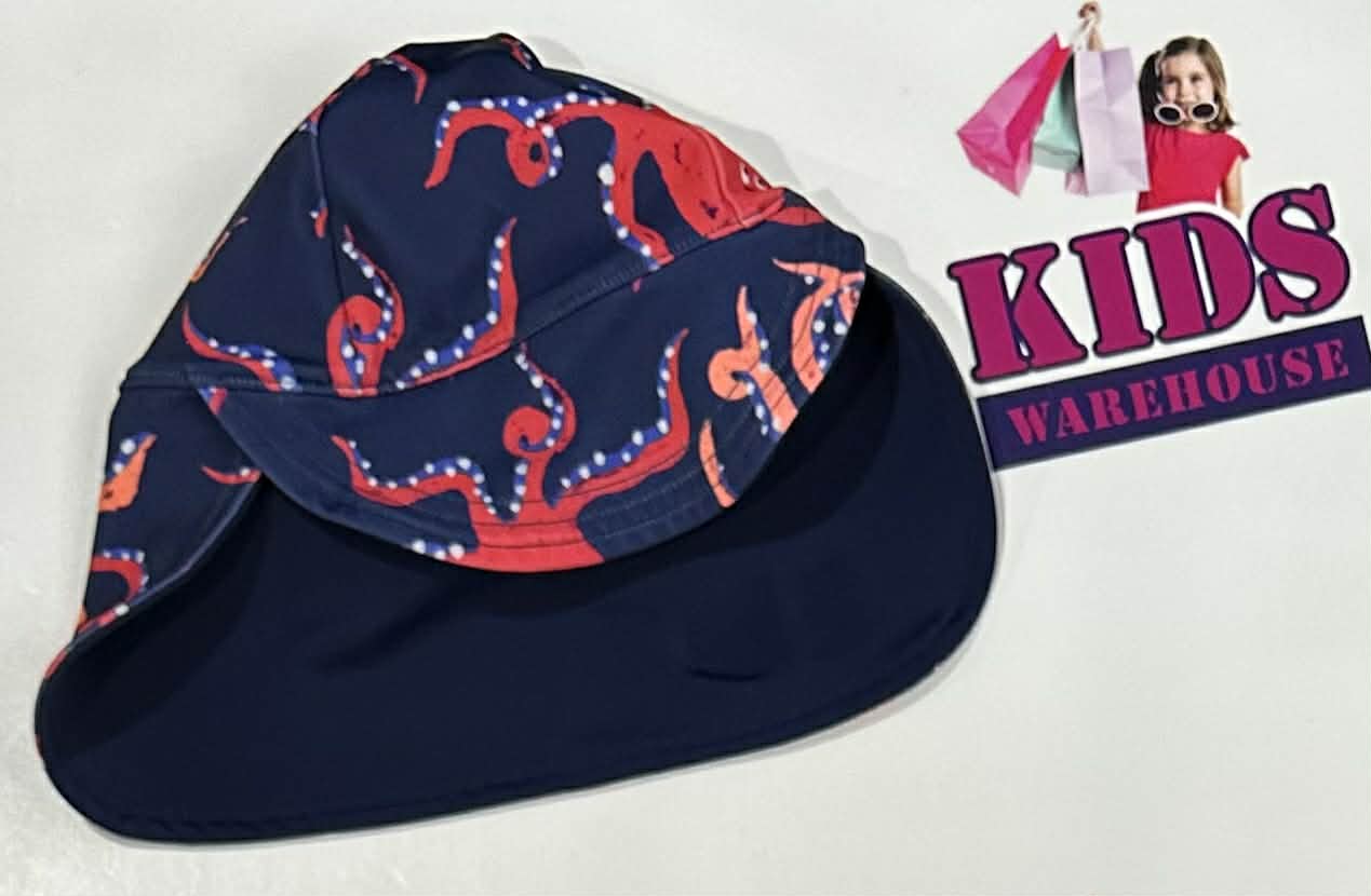 Bonds Navy Blue, Octopus Print Swim Hat Size Small (Baby/Toddler)