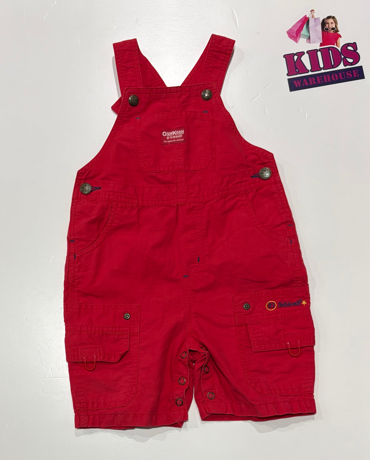 Osh Kosh Red Overalls Size 1