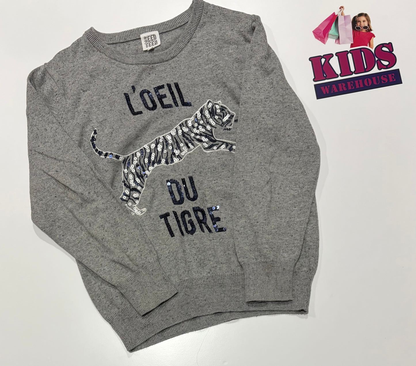 Seed Grey Sweater Size 8
