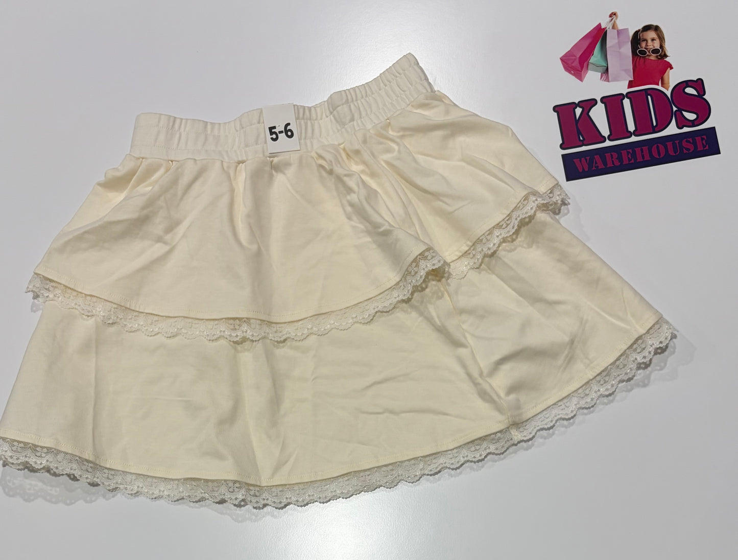 Cotton On Cream Skirt Size 5