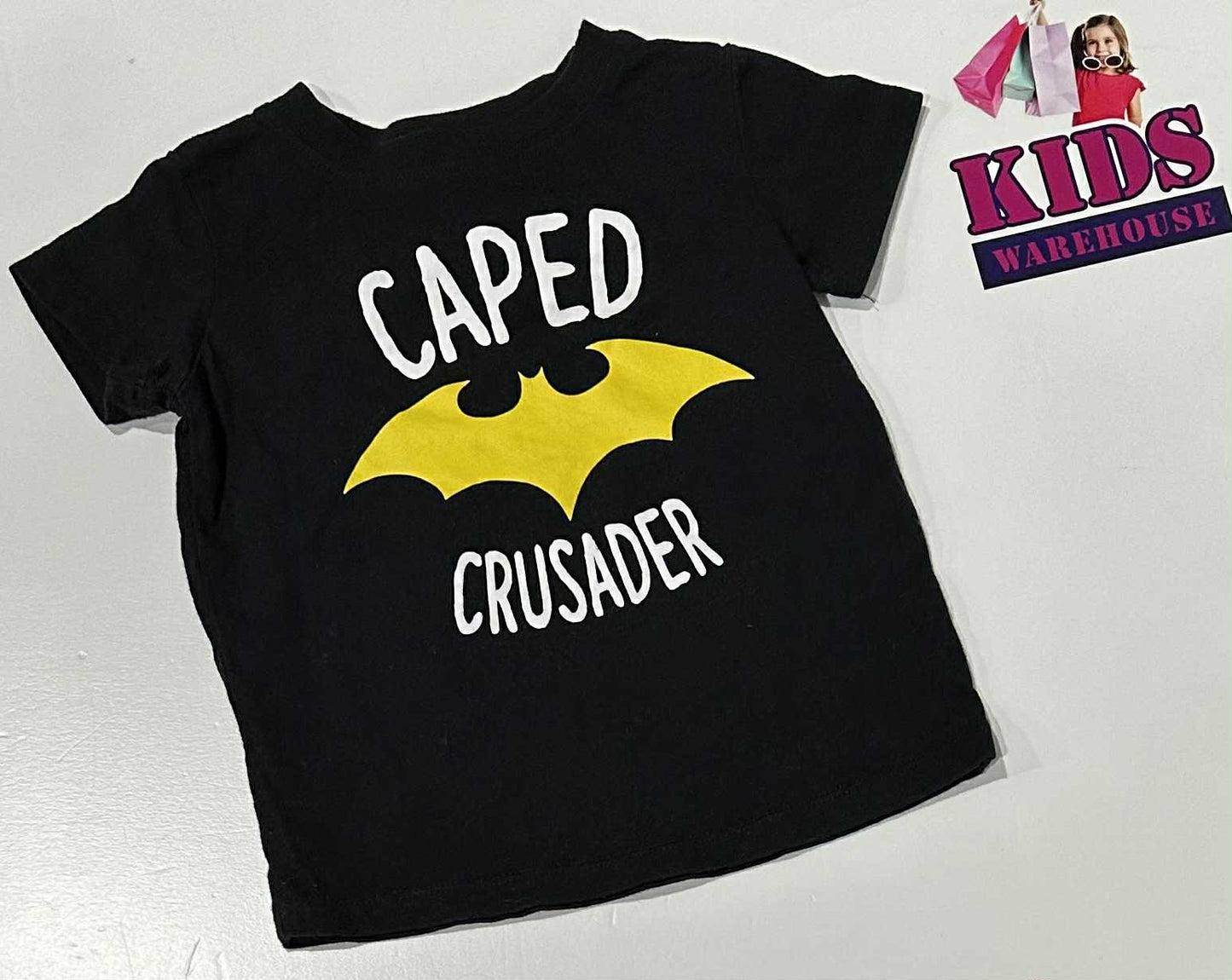 Batman Black Top With “Caped Crusader” Print Size 1