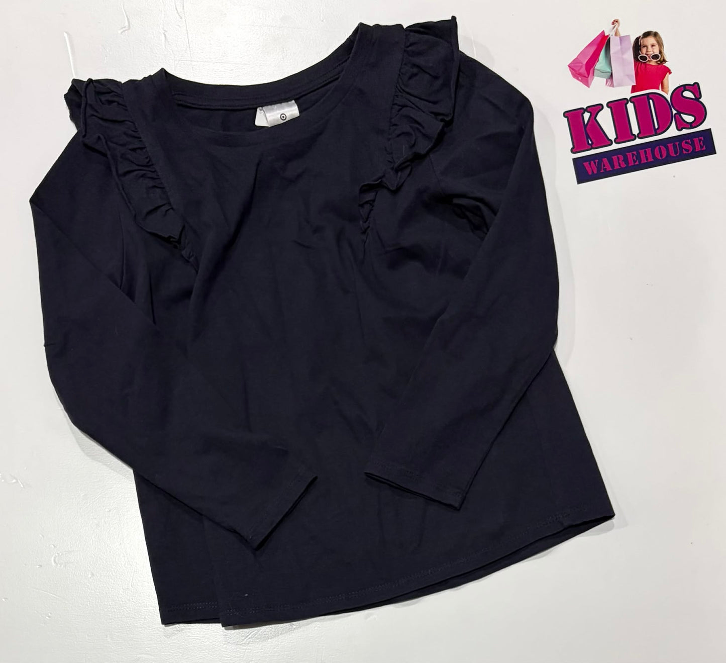 Target Black Top With Flappy Sleeves Size 5