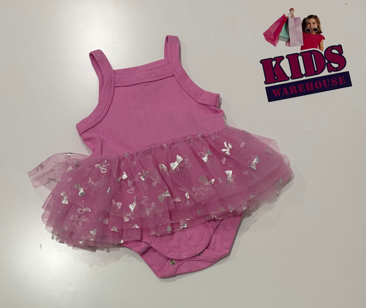 Bonds Pink Skirted Bodysuit Size 0