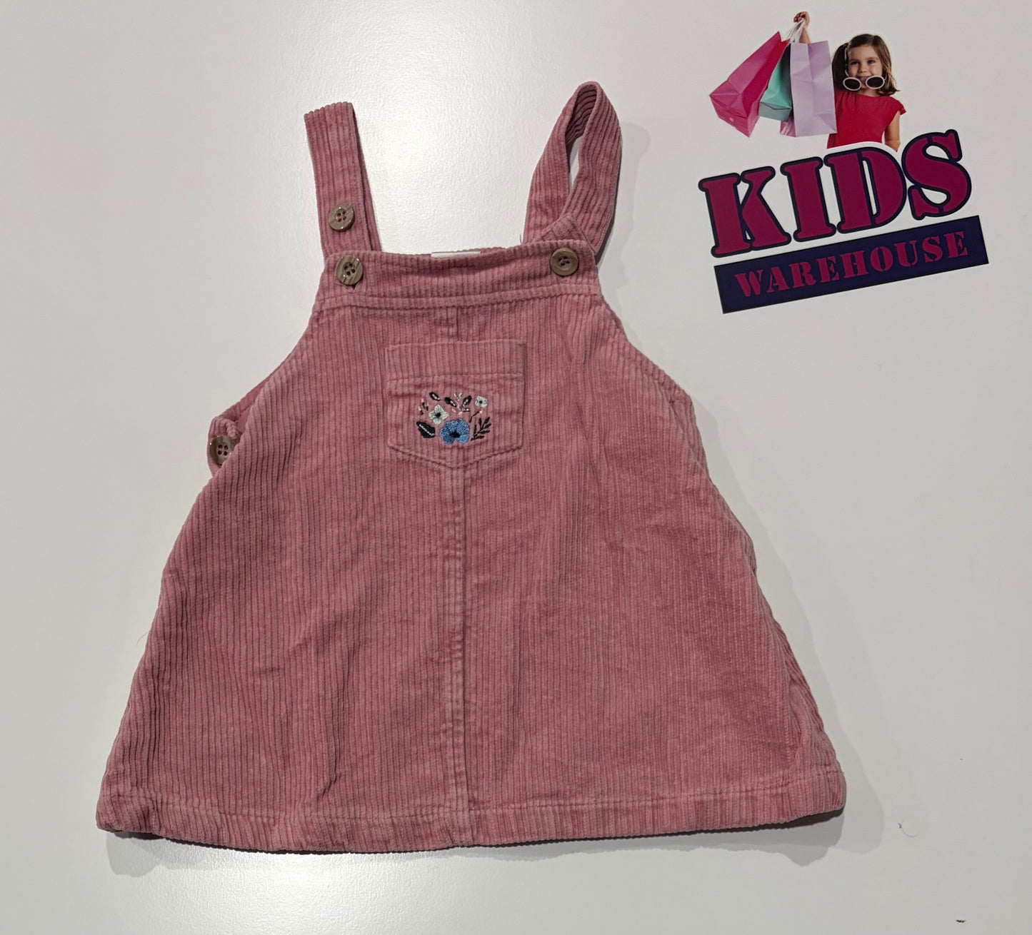Ollie's Place Pink Corduroy Dress Size 00
