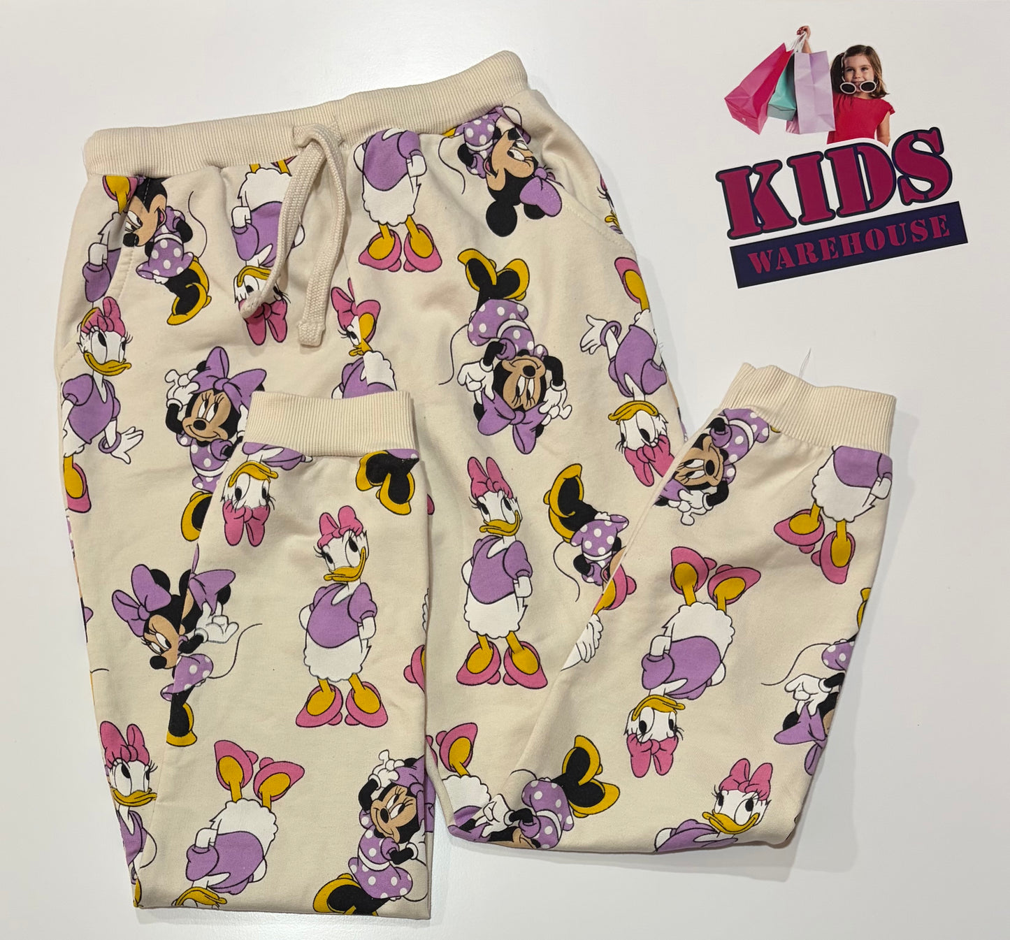 Disney Cream, Minnie Mouse & Daisy Duck Print Pants Size 6