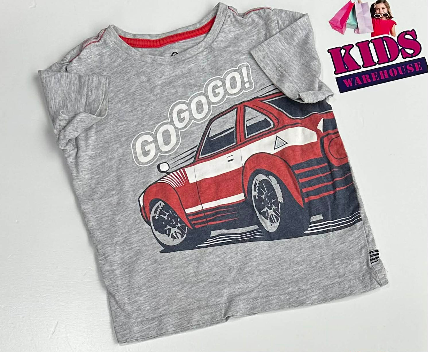 Target Grey Top With Red Car Print Size 3